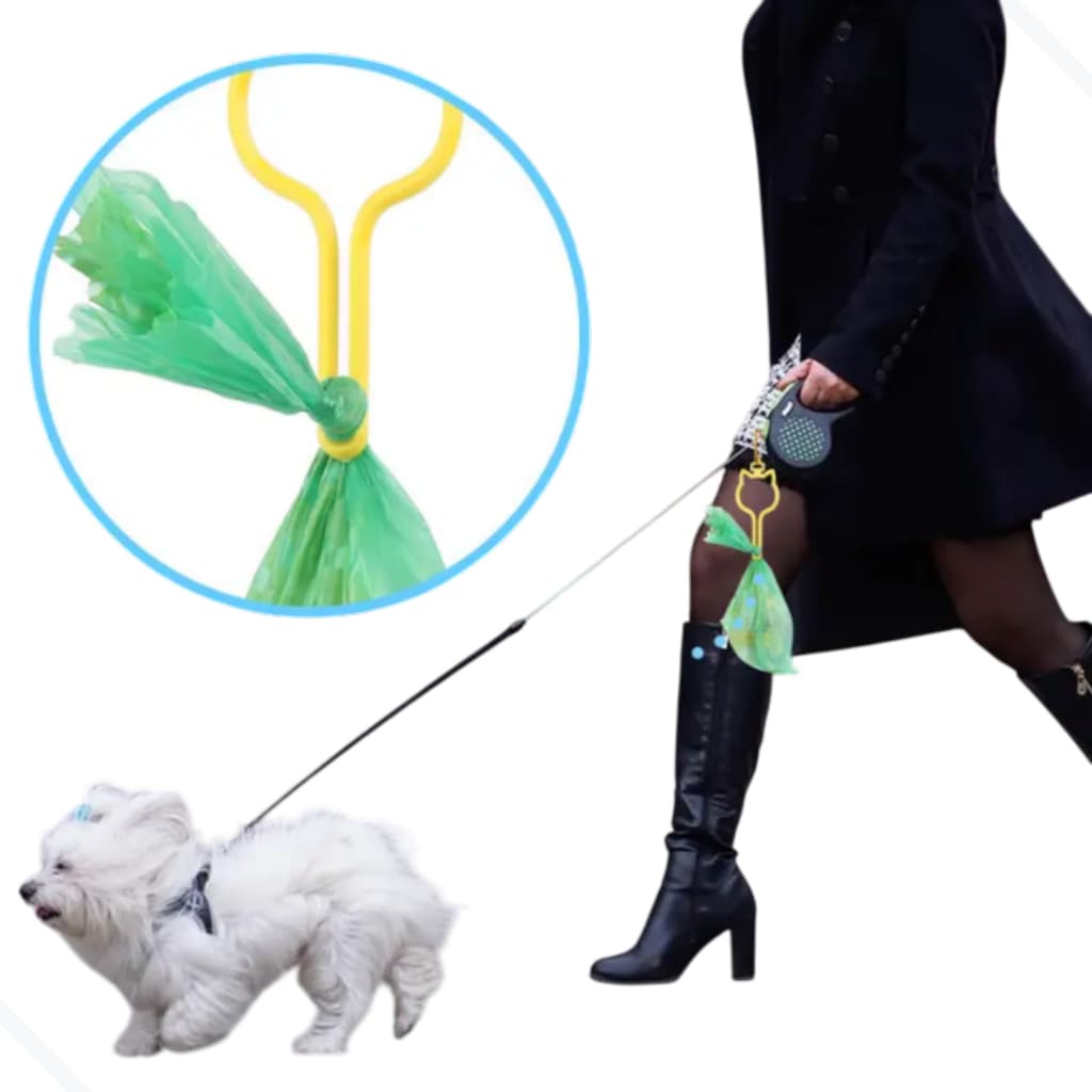 Clip suporte para saquinho higiênico coletor pet / Suporte Coletor De Fezes Pet Osso Cata Caca