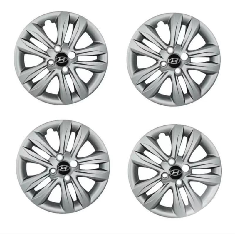 Jogo 4 calotas aro 14 HB20 sedan hatch 4 furos