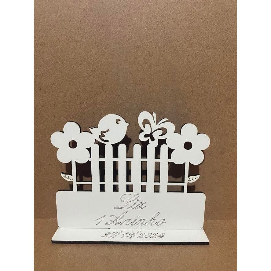Kit 20 Lembrancinha Centro De Mesa Jardim Encantado Mdf