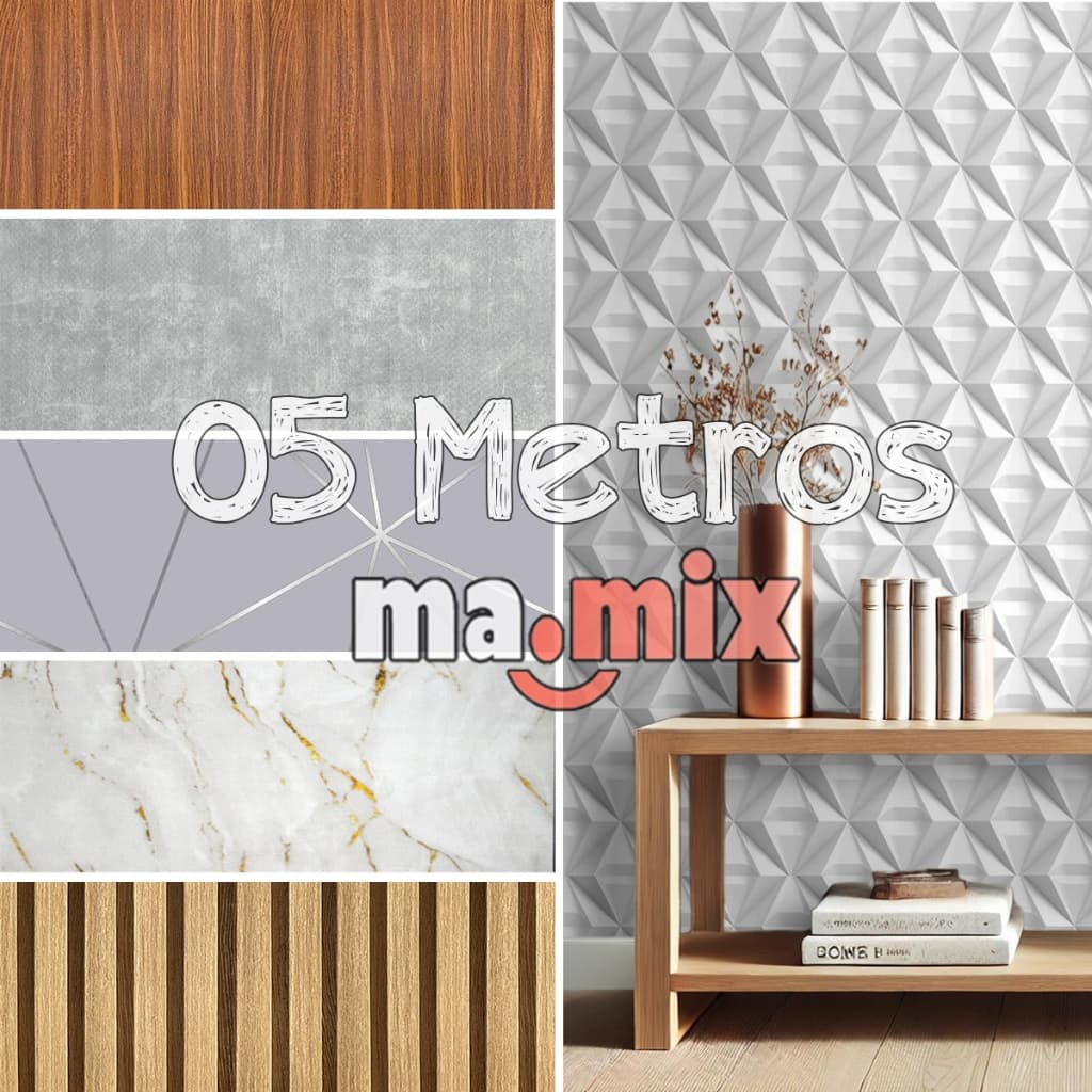 Papel de Parede Adesivo 3D 5 METROS x 45CM