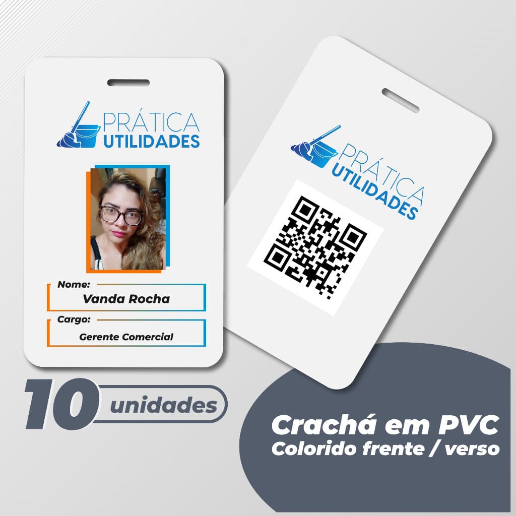 🎉 KIT COM 10 Crachás de PVC 0,75mm – Personalize com Estilo e Praticidade! 🎉 [NÃO FAZEMOS ARTE] [LEIA O ANÚNCIO]