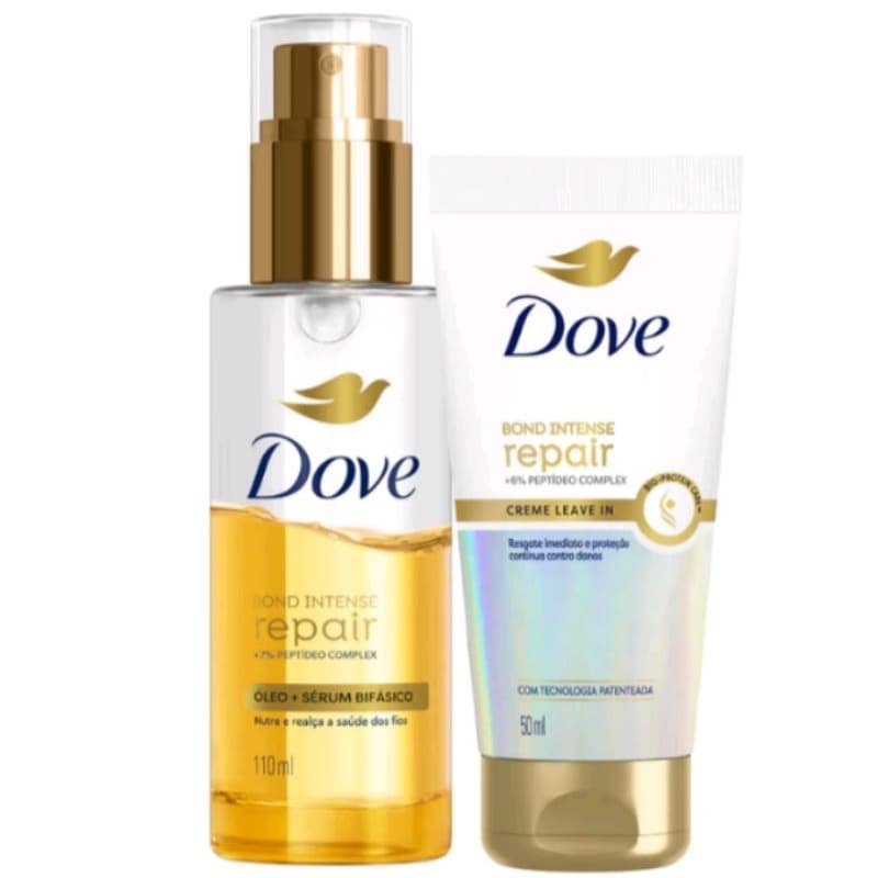 Kit Dove [Óleo e Sérum Dove Bifásico 110mL+ Leave-in Dove Intense Repair 50mL]