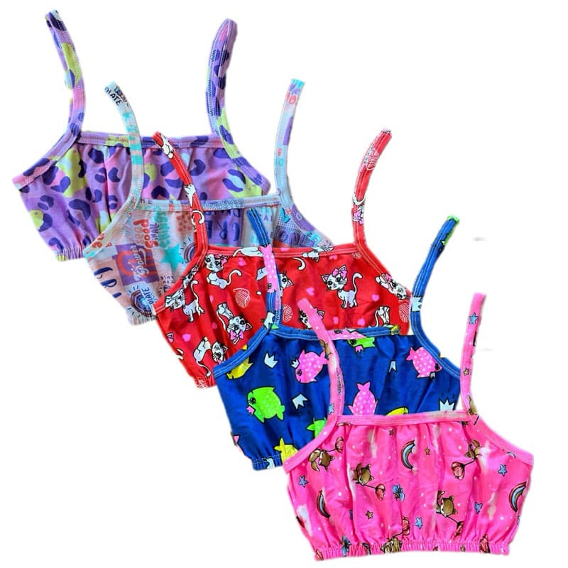 kit 3Tops Infanto-juvenil Estampado/Do 02 ao 14