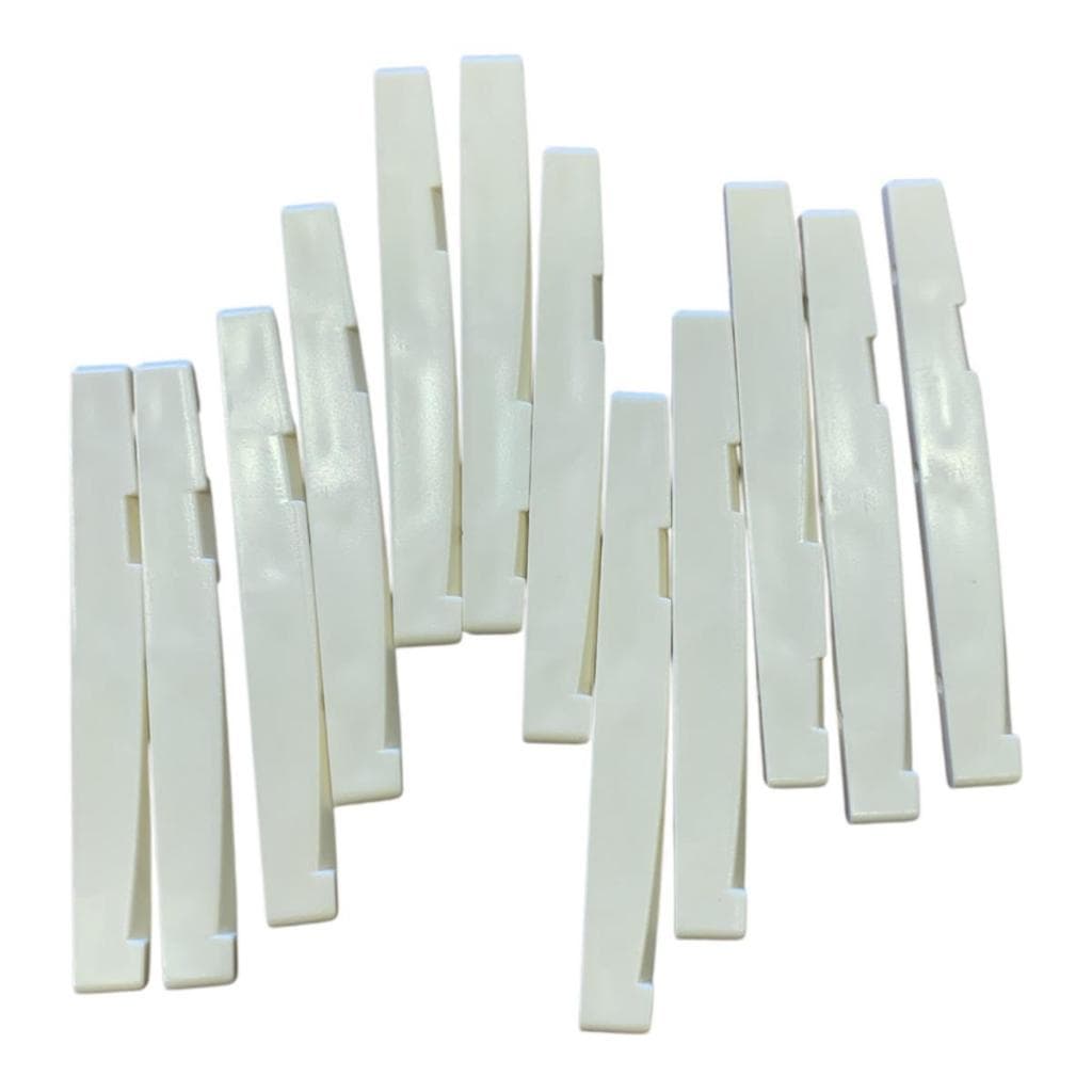 Kit Rastilho Violao Aço 12 Unidades Plastico