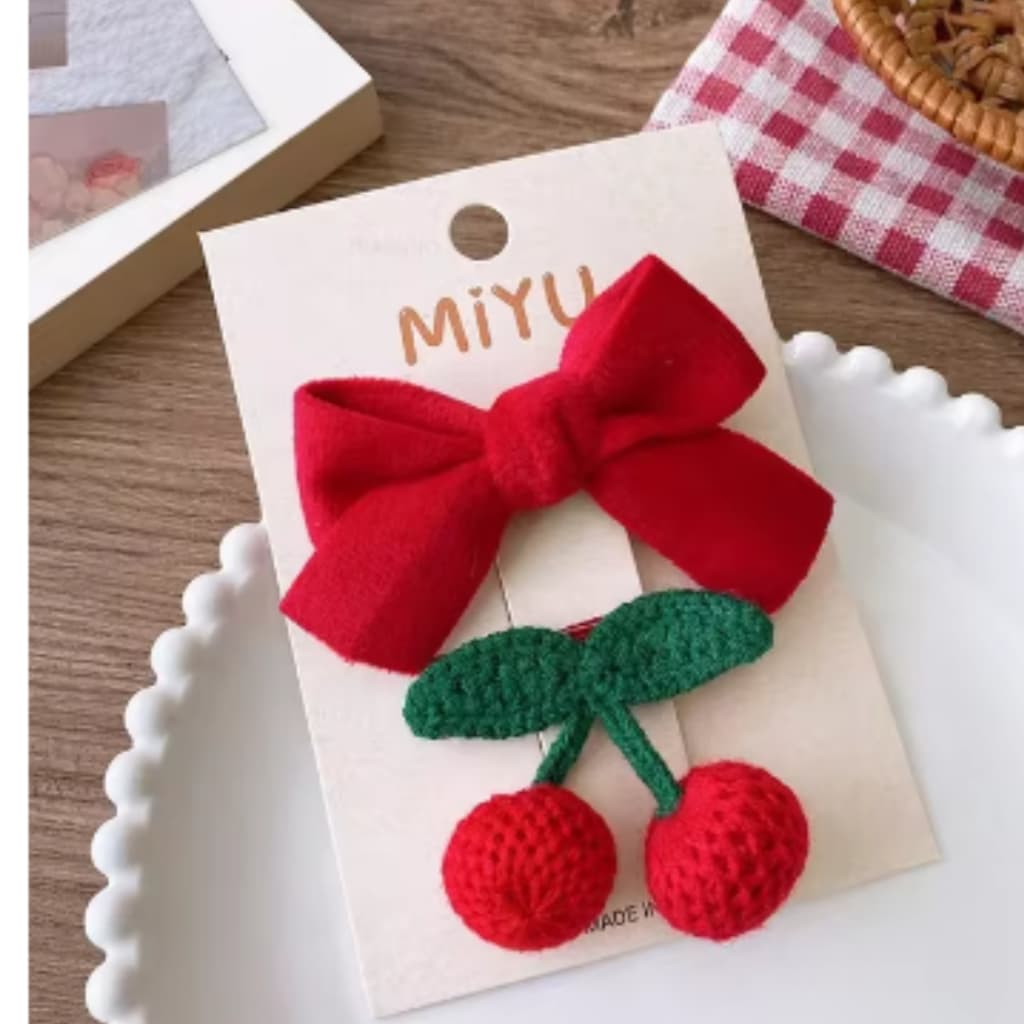 Presilha Clips Enfeite Para Cabelo Natal De Menina Infantil