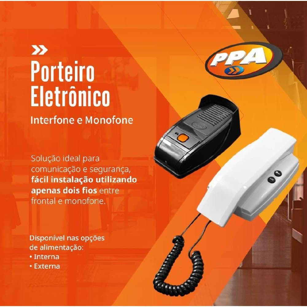 PORTEIRO ELETRÔNICO - GPI 1000 T (PRETO)