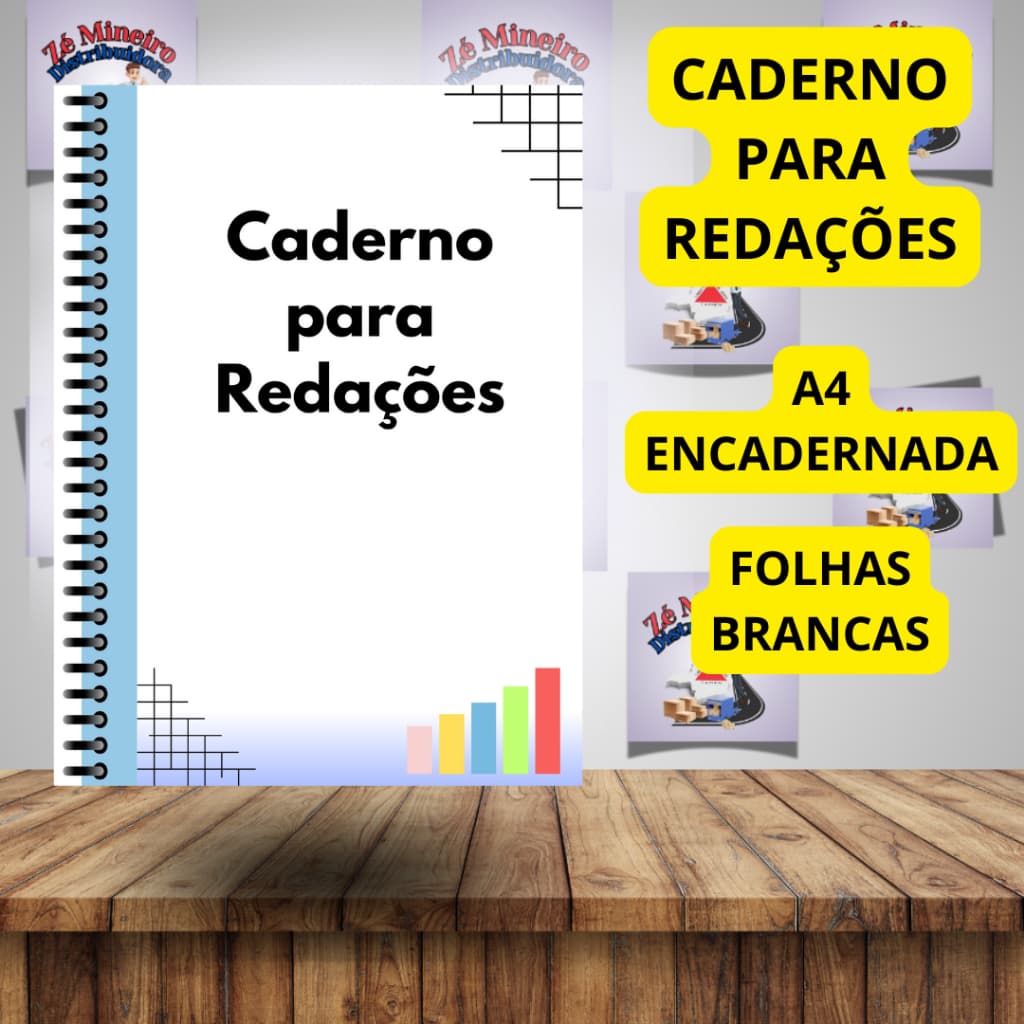 Caderno para Redações com 50 e com 100 Folhas de Redação