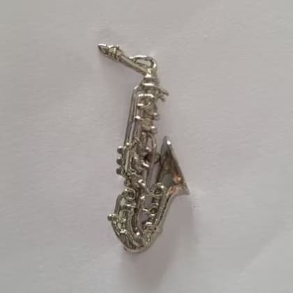 Boton para Lapela de Blazer Sax Alto Niquelado