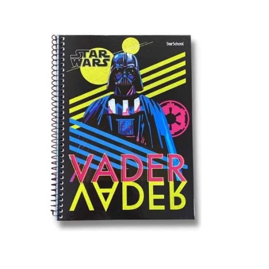 Caderno Espiral Universitario CD 10x1 160 Fls Star Wars  Escolas Faculdades Anotações
