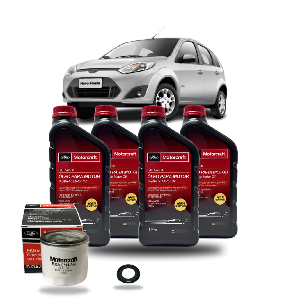 Kit Revisão Troca Ford 5w30 Fiesta 2009 2010 2011 2012 2013