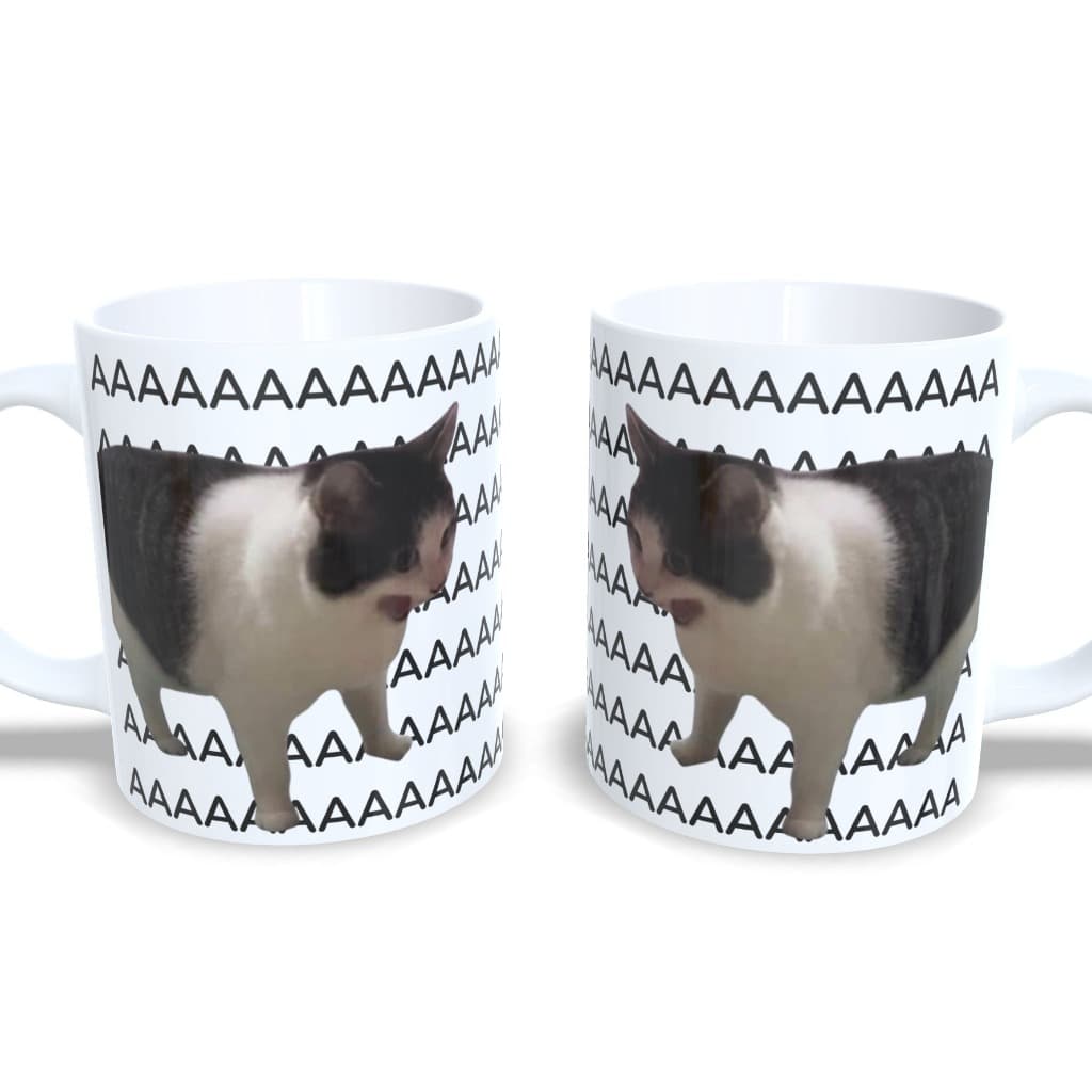 Caneca Personalizada Meme Gato Cat - A A A A A Presente