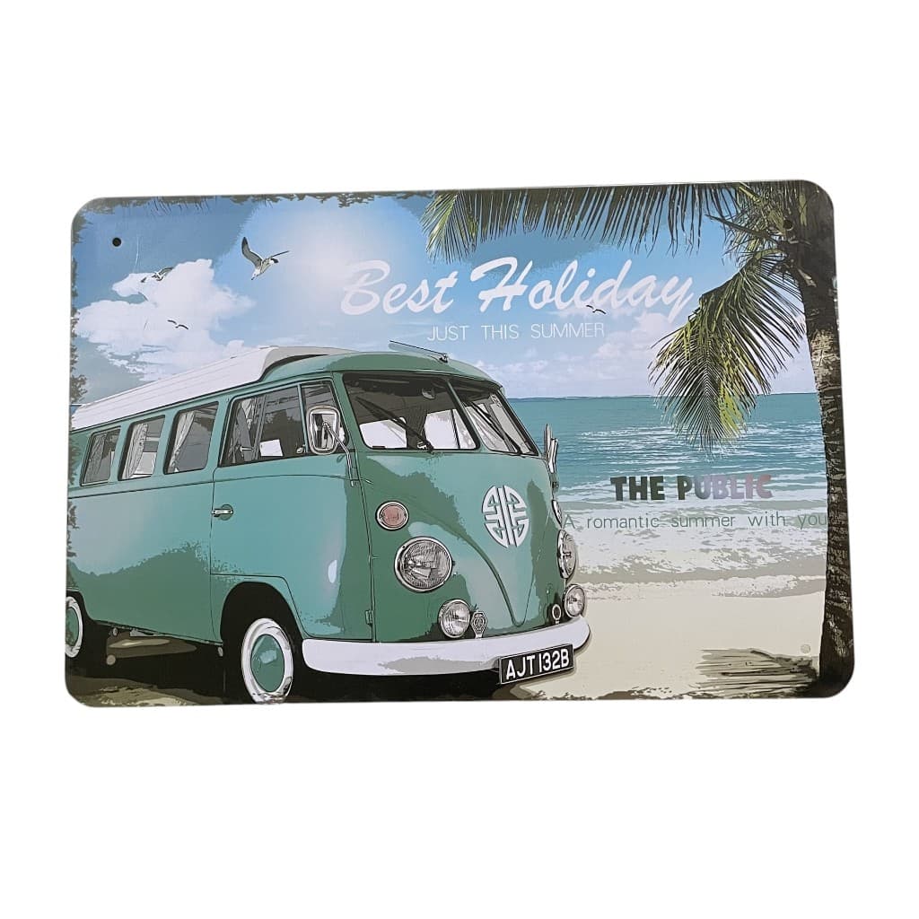 QUADRO PLACA DECORATIVA METAL KOMBI CARROS OFICINA GARAGE
