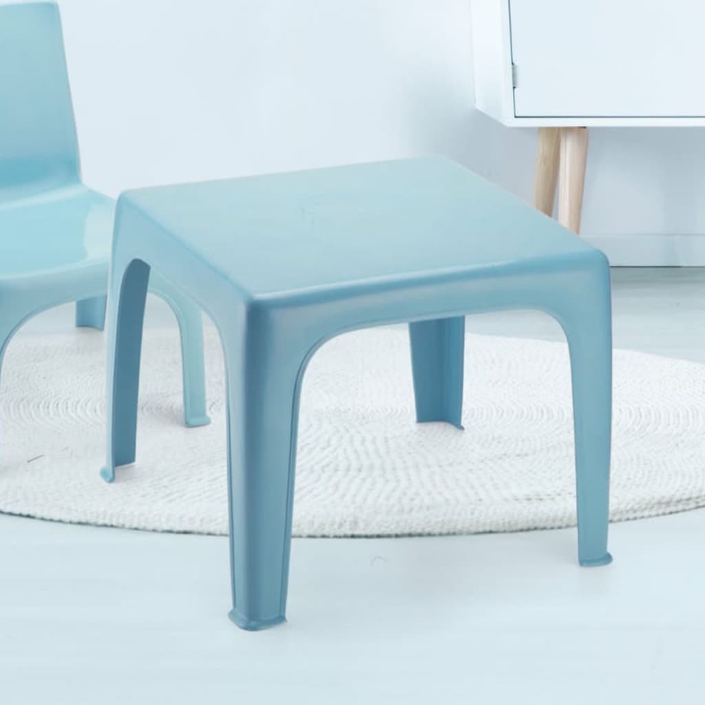 Mesinha Mesa Kids Infantil Azul 46x38Cm Plástica Resistente