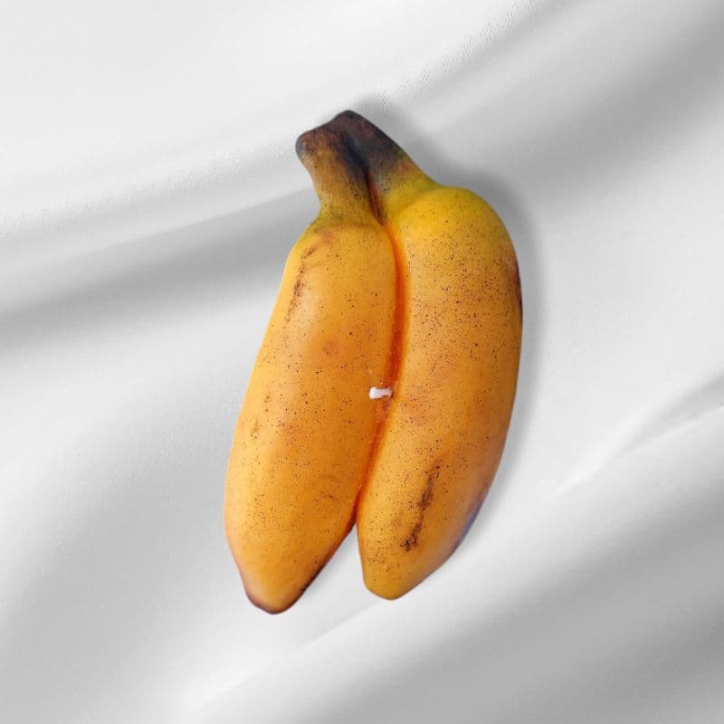 Vela Aromática Banana / Realista/ Vela perfumada/ Vela de fruta/ Aroma banana/ vela artesanal