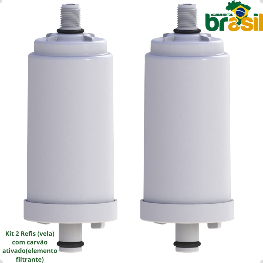 refil filtro Vela reposição filtro Refil Rosquear Filtro Pró Saúde Carvão Ativado kit 2 velas