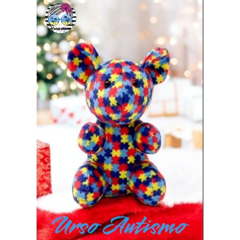 Brinquedo Autismo TEA Urso Infantil - Pelúciado Fleece Antialérgico