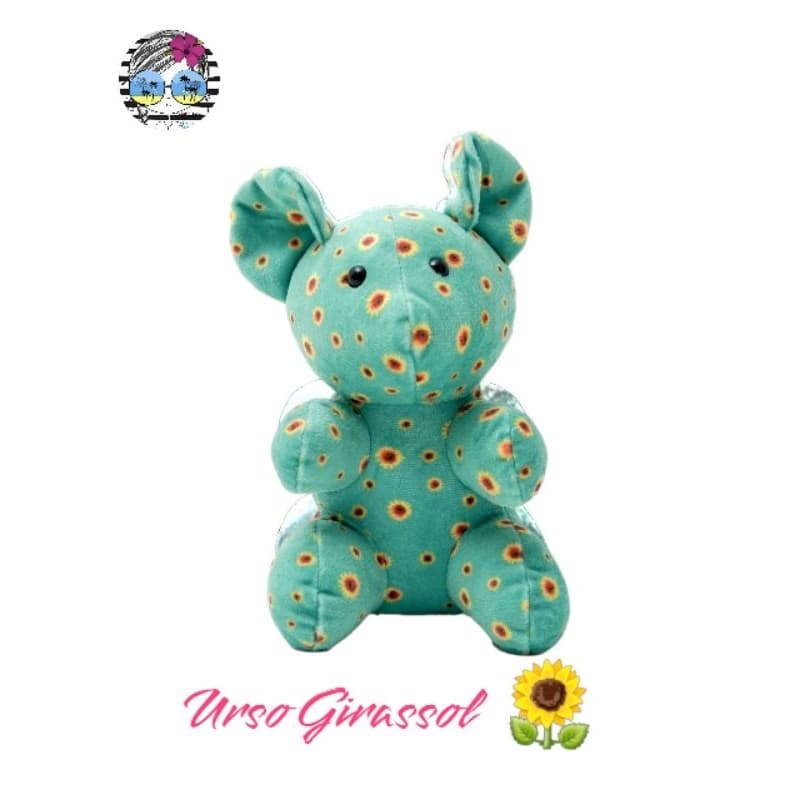 Brinquedo Infantil Urso Girassol Símbolo de Deficiências Ocultas Antialérgico Pelúciado Fleece