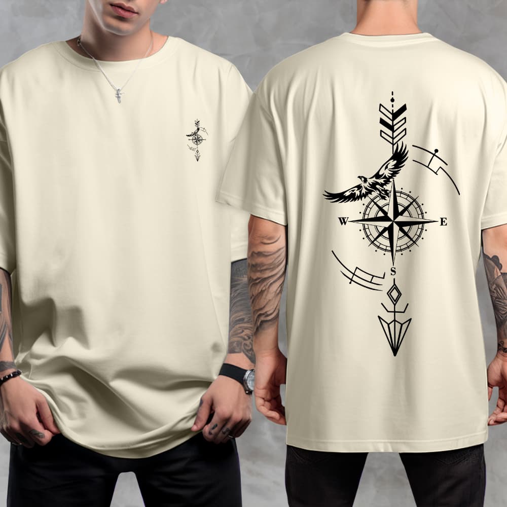 Camisa Camiseta Estampada Rosa dos Ventos 100% Algodão Fio 30.1 Envio Imediato