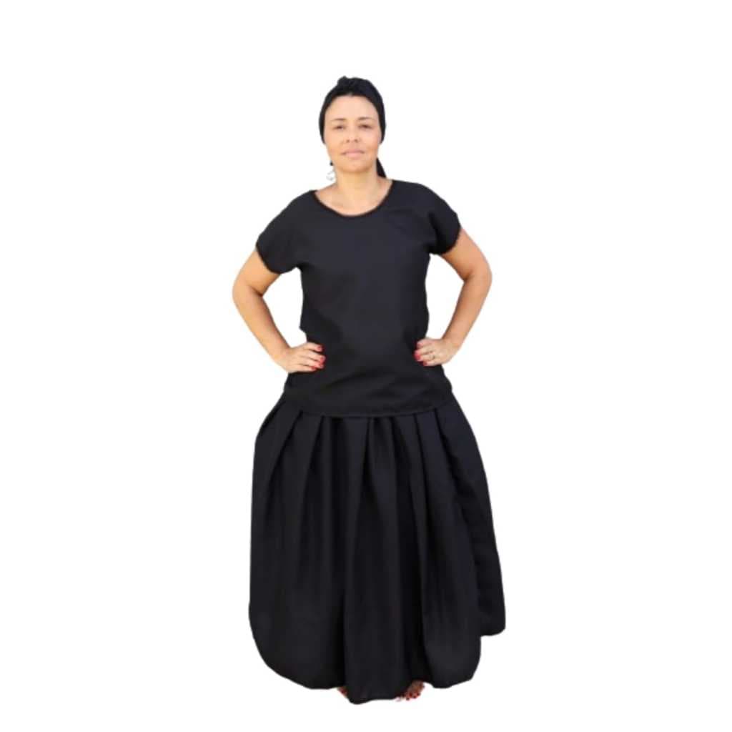 Saia Preta Umbanda Pombagira  Candomblé  Mulambo Maria Padilha Exu Feminino