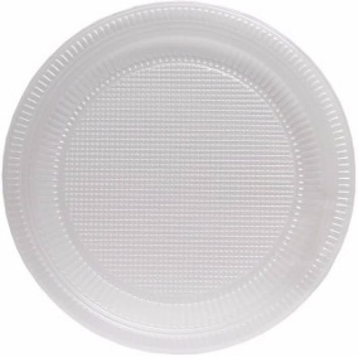 Prato Descartável Branco - 15cm, 23cm, 23cm Fundo e 26cm (Pacote com 10 Unidades)