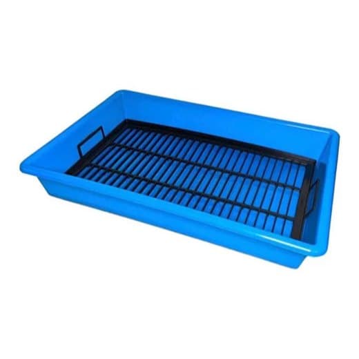 Banheiro Sanitário Bandeja com Grade Banheirinho Pet Para Mini Coelho e Porquinho da Índia