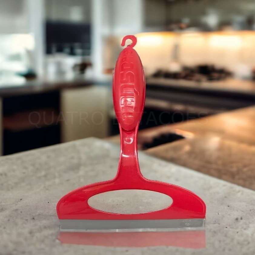 Rodinho de Pia Cozinha Vermelho Rodo Seca Pia 16 cm