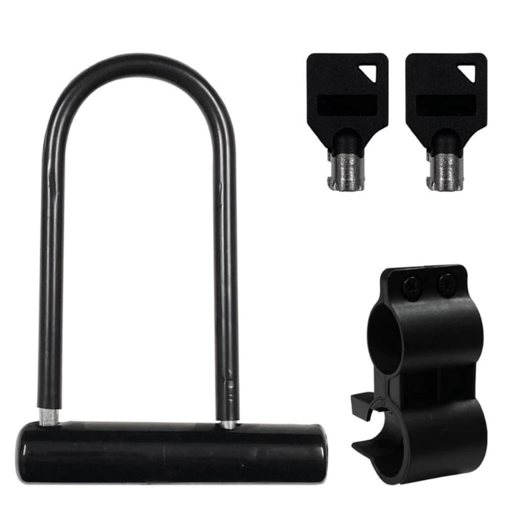 Trava Tranca Cadeado U Bike Bicicleta Moto U Lock Em Aço