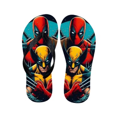 Chinelo Dead pool wolverine Lançamento Top Unissex Promoção Sandalia