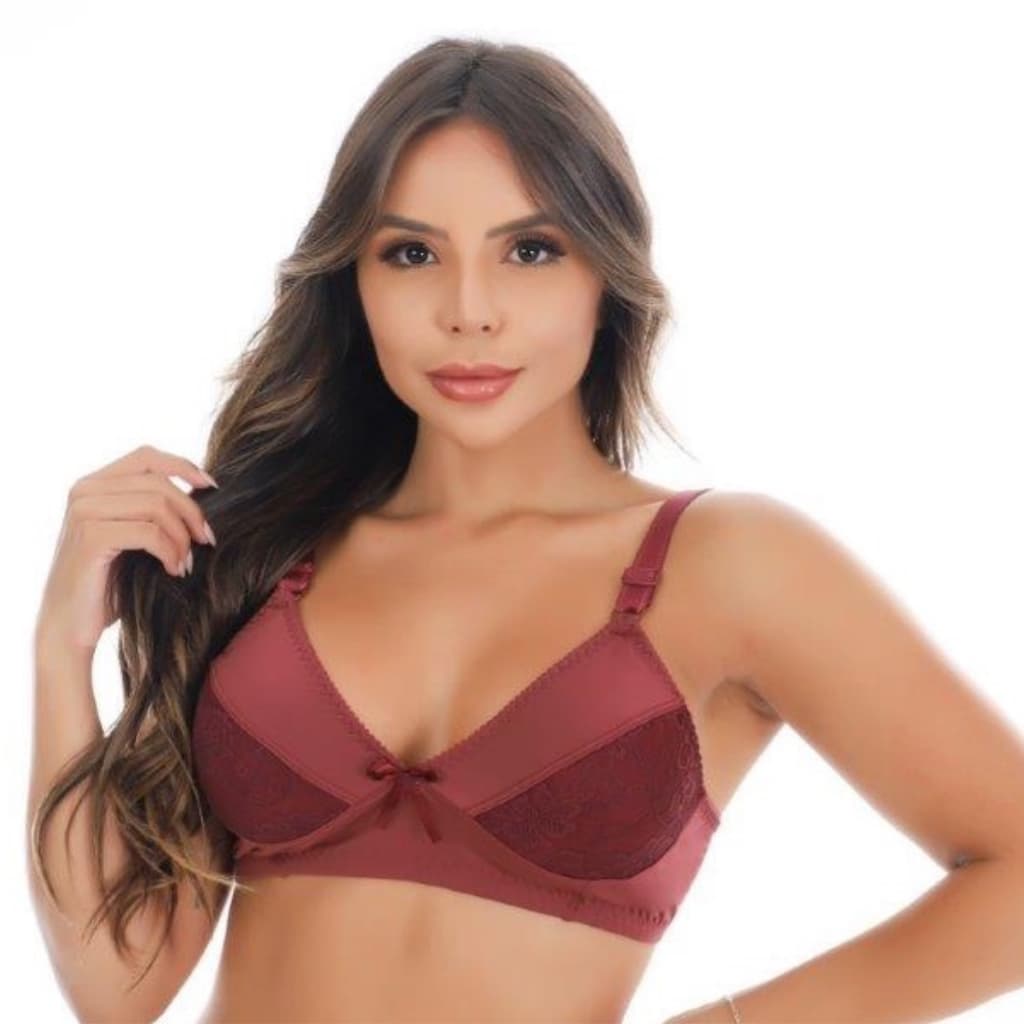 Kit 3 Sutiã Sem Bojo Alça Reforçada Sutiã Alça Larga Envio Imediato