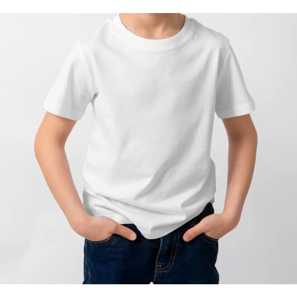 Camiseta Infantil Lisa 100% Algodão Uniforme Escolar Roupa infantil menina e menino