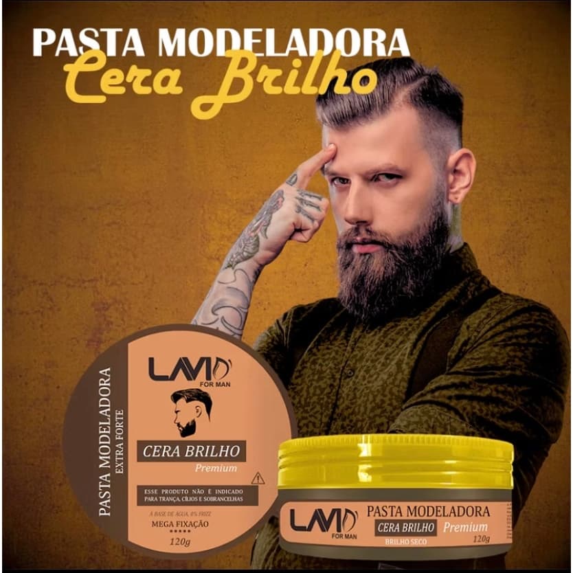 Pasta Modeladora Capilar 120G LAVID' FOR MAN CERA