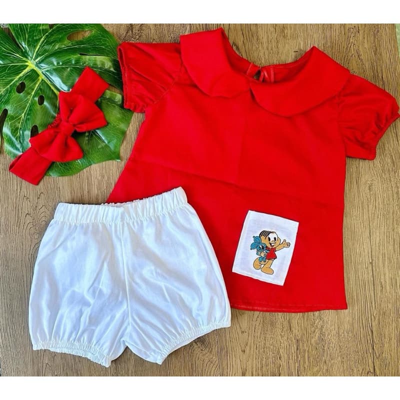 Conjunto infantil menina / turma da Mônica / roupa infantil menina /roupa infantil bebê