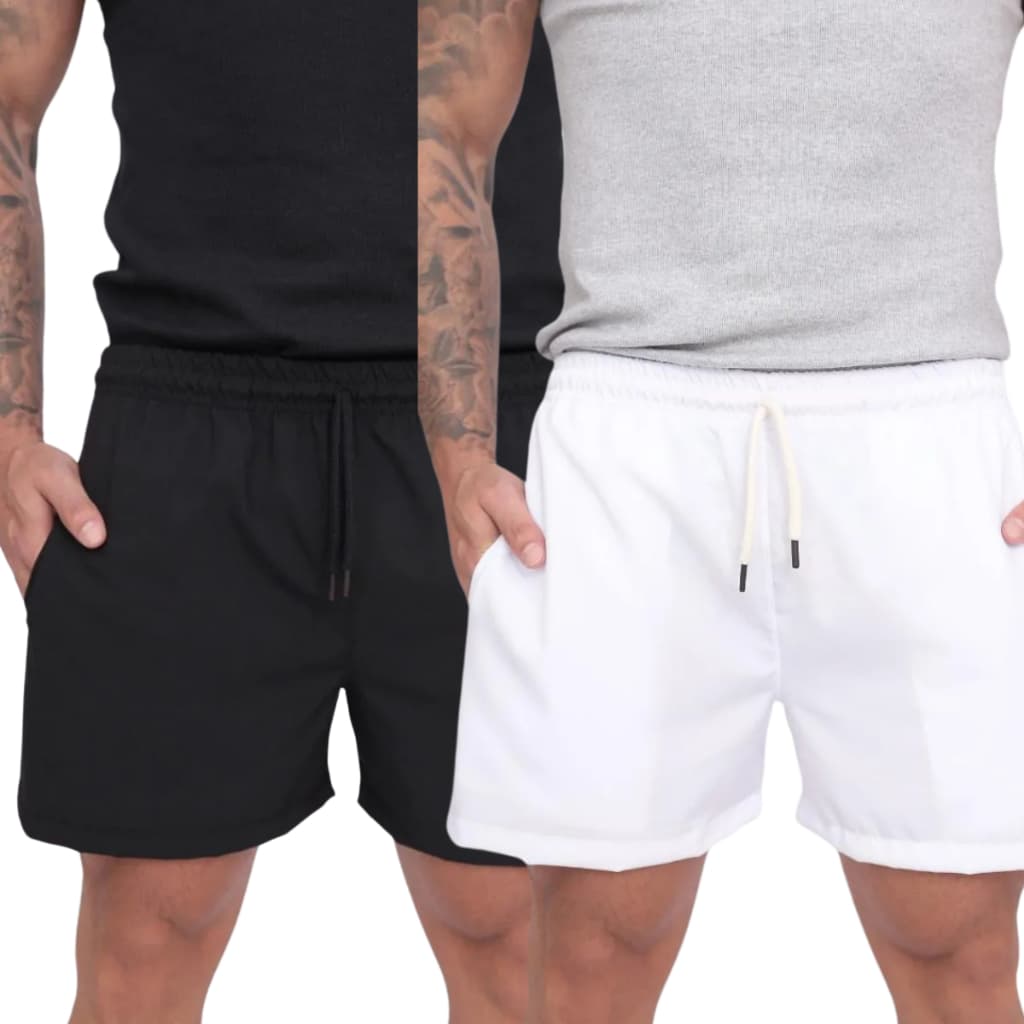 Bermudas Masculinas Tactel Short Caminhada Academia Shorts Piscina Mauricinho Praia Com Bolsos