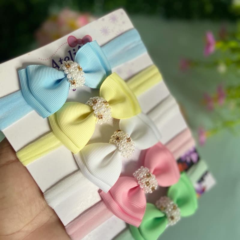 kit laços bebê, laço gravatinha, laço com pérolas, laço com strass, kit infantil