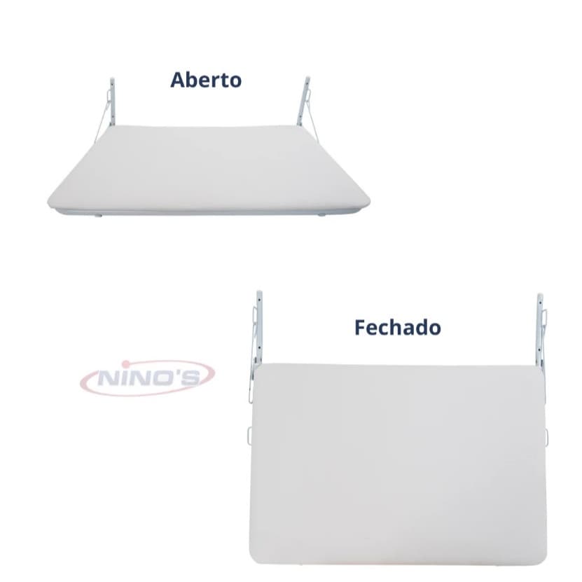 Trocador De Bebê Dobrável Ninos  Acolchoado Branco