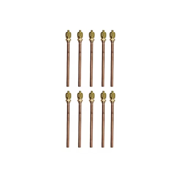 Kit 10 Unidade União Com Válvula Schrader 1/4 X 1/4 Tubo 100mm 15154306