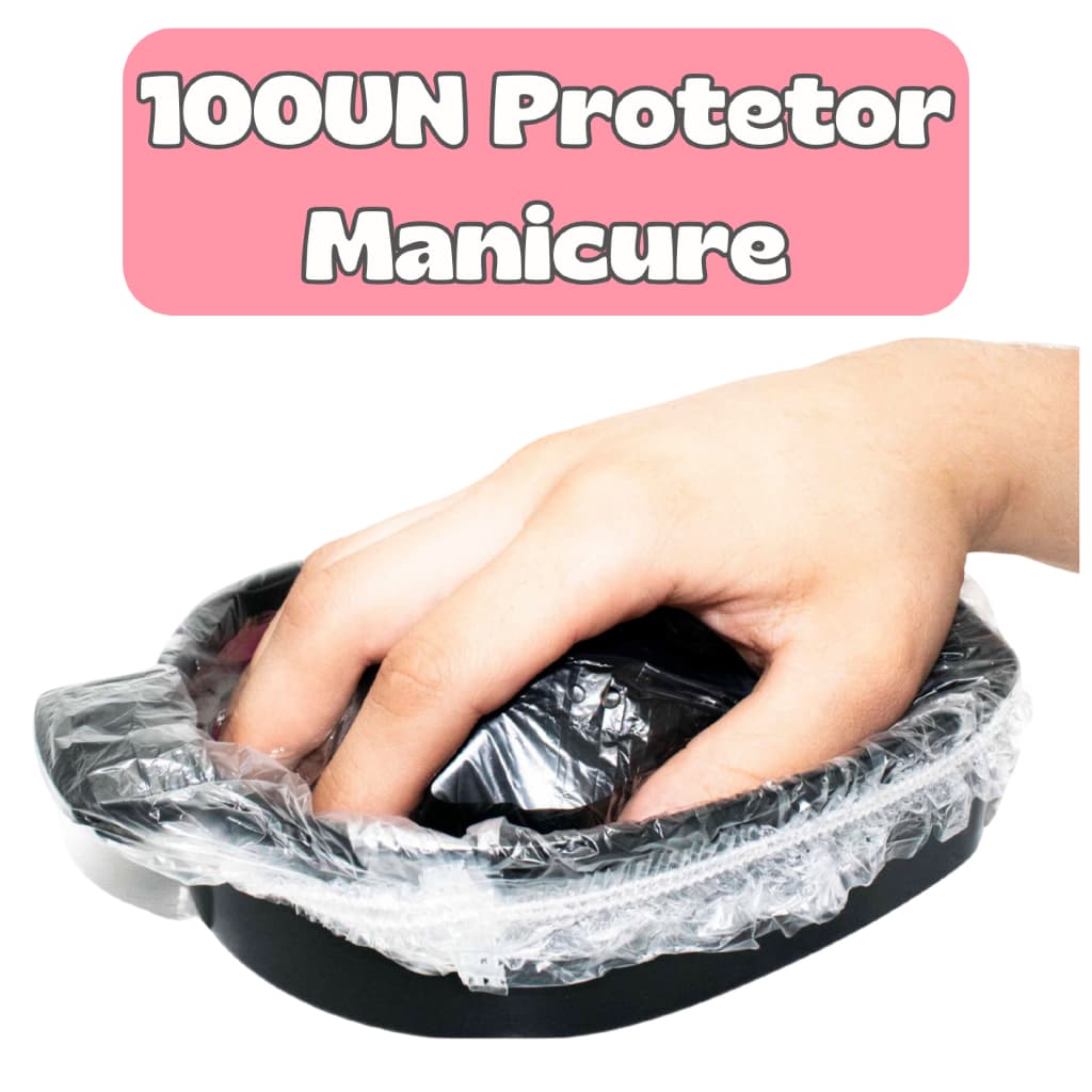 100UN Protetor MANICURE Plástico Bacia Estética Higiênica Descartável Clinica