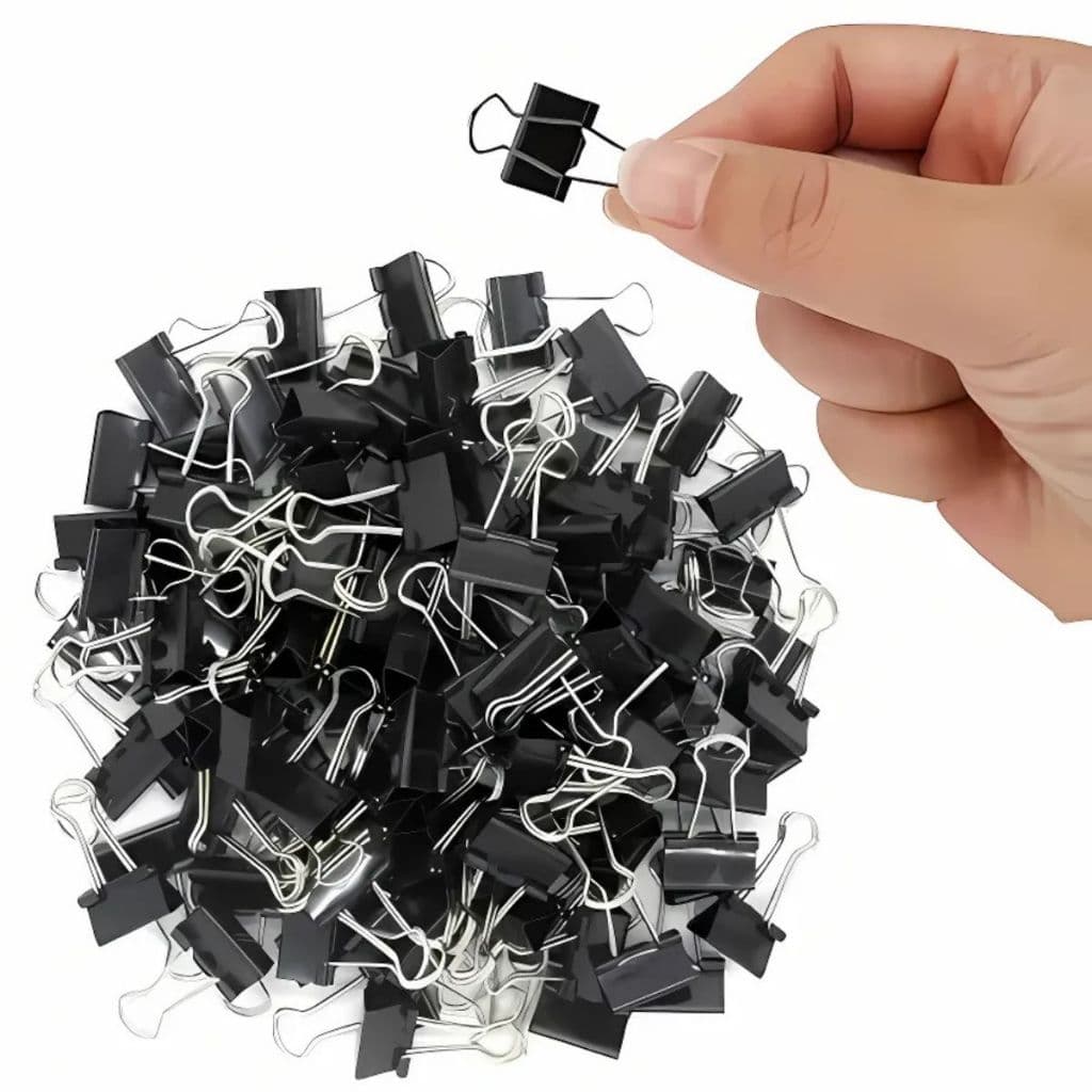 Clips Borboleta Prendedor De Papel Binder 41MM/51MM Papelaria Escritório Clipes Pape