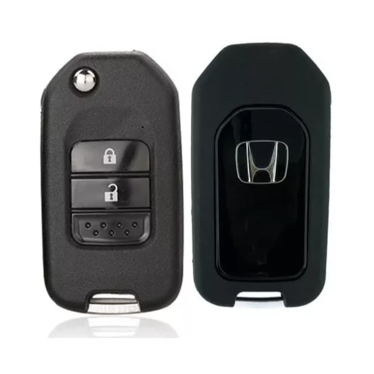 Capa Carcaça Chave Canivete Honda New Civic City New Fit CRV e HRV - 2 Botões Modelo A Lâmina Pantográfica