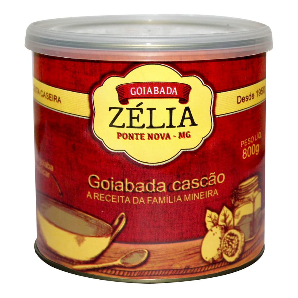 Goiabada Cremosa Zelia Lata 800g Sem Gluten