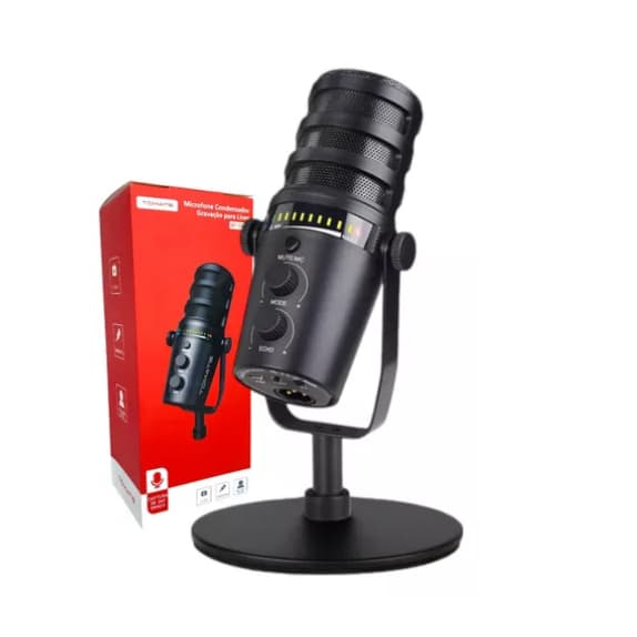 Microfone Condensador Podcast Gravação Live ProfIssional