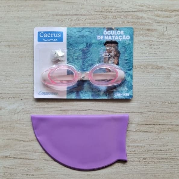 Touca de natação  Adulto + Òculos de Natação +Protetor de ouvido