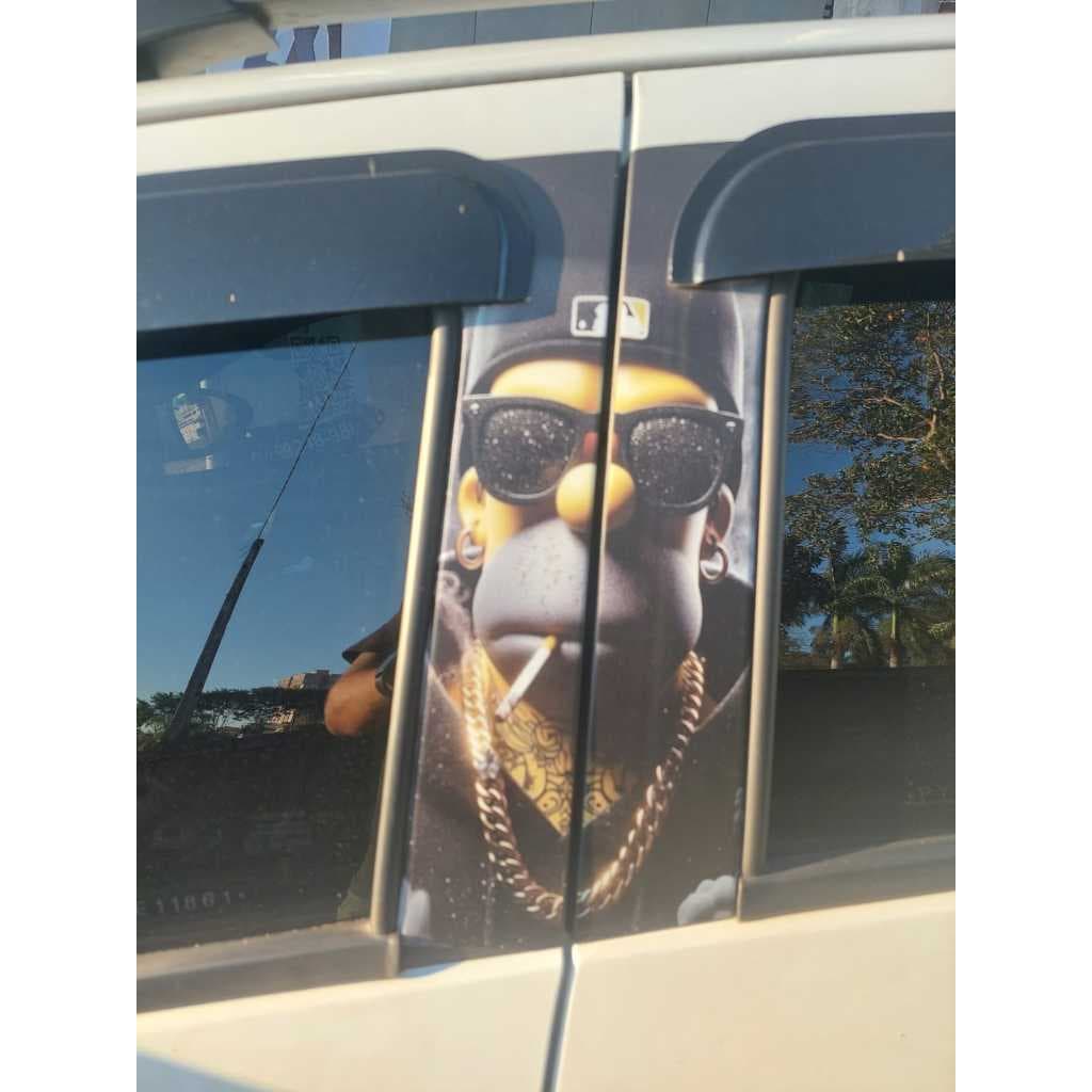 Supercartela Adesivos Coluna De Carro Simpsons Bomb Stickers Kit 2 2025