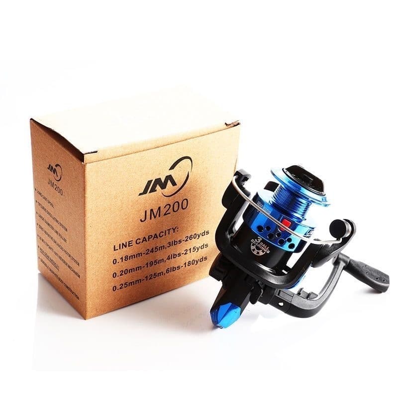 Molinete com linha para pesca 200