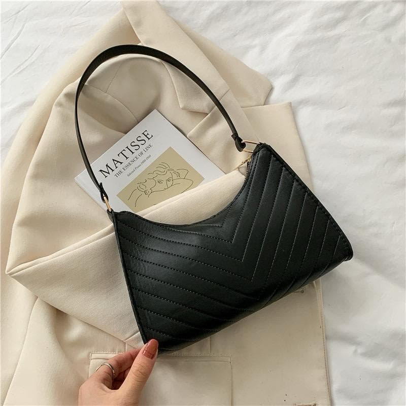 Bolsa Feminina Ombro Pequena Couro Ecologico Tiracolo Transversal Moda Casual Estilo Blogueira