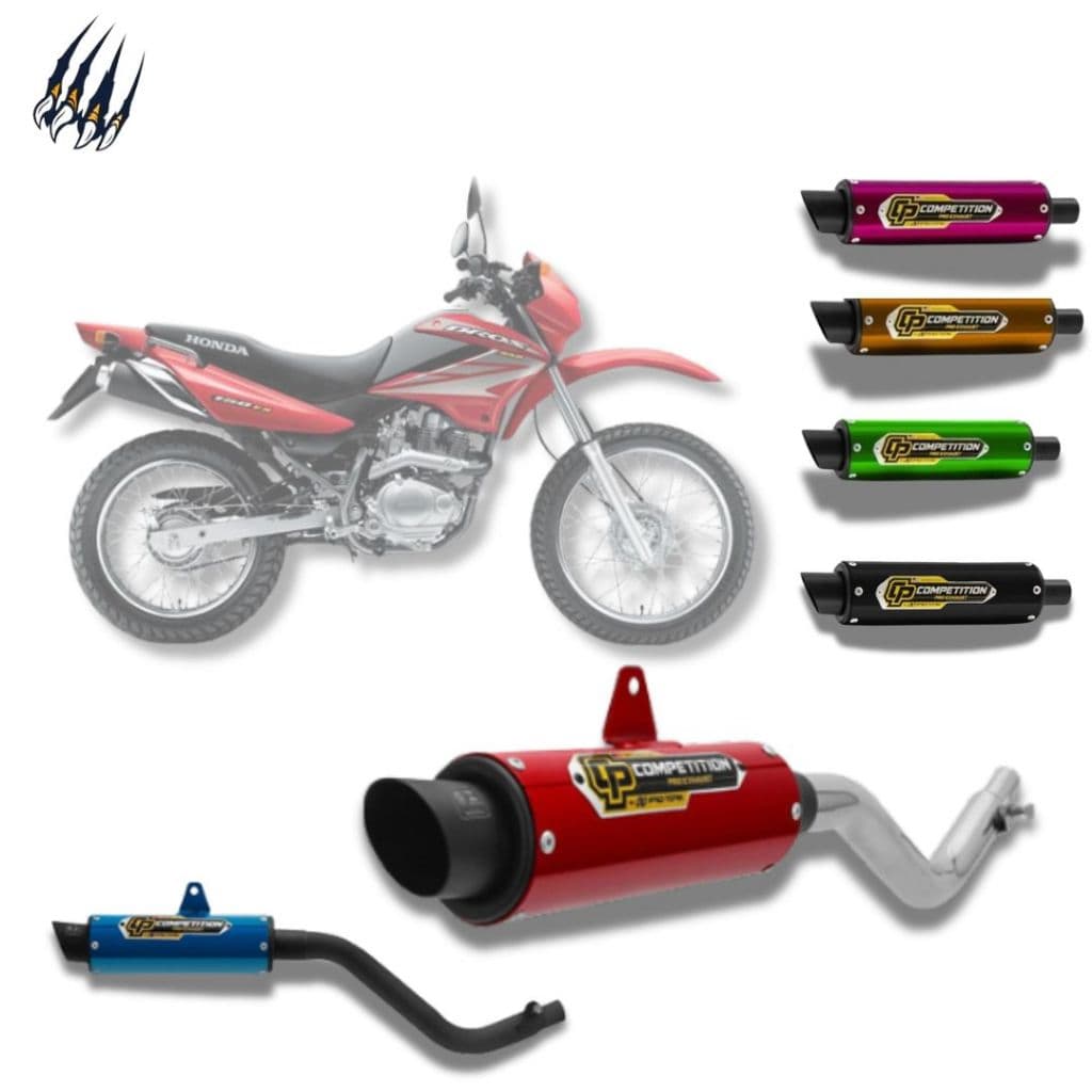 Escapamento Ponteira Cano Moto Honda Nxr Competition Pro Tork Bros 150 2003 2004 2005 2006 2007 2008