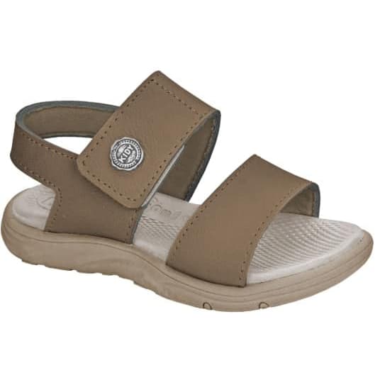 Sandália infantil Kidy masculina menino criança Flex Anatômica Marinho e Caramelo