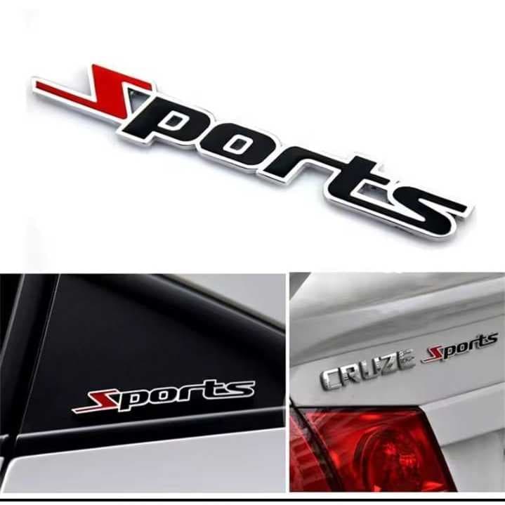 Adesivo para carro SPORTS 3D metal emblema decalque adesivo acessório para todas as marcas