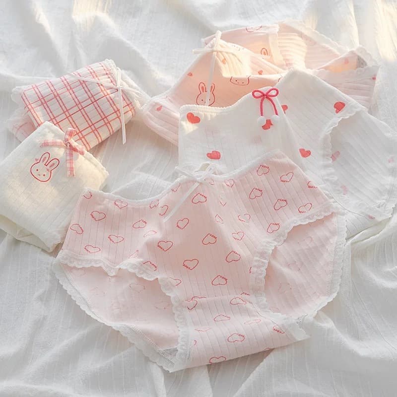 KIT 4 itens Período de desenvolvimento das meninas 10-16 anos shorts de algodão puro para meninas
