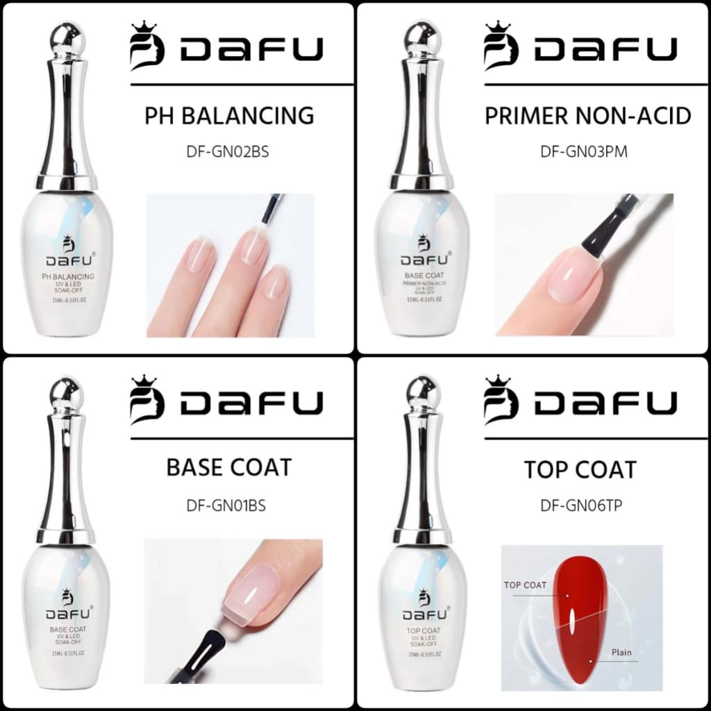 Linha Profissional para Unhas Gel PH Balancing Primer Base Coat Top Coat UV -DF-GN